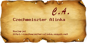 Czechmeiszter Alinka névjegykártya